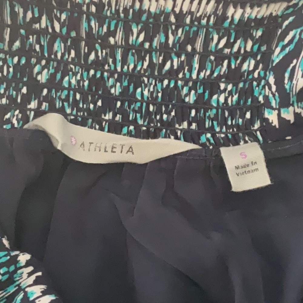 Athleta Marbella Blue-and-Yellow Dress, EUC - Picture 11 of 13